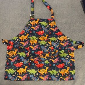 5 for $25 Dinosaur Print Kids Apron Art smock Multicolor Adjustable Size pocket